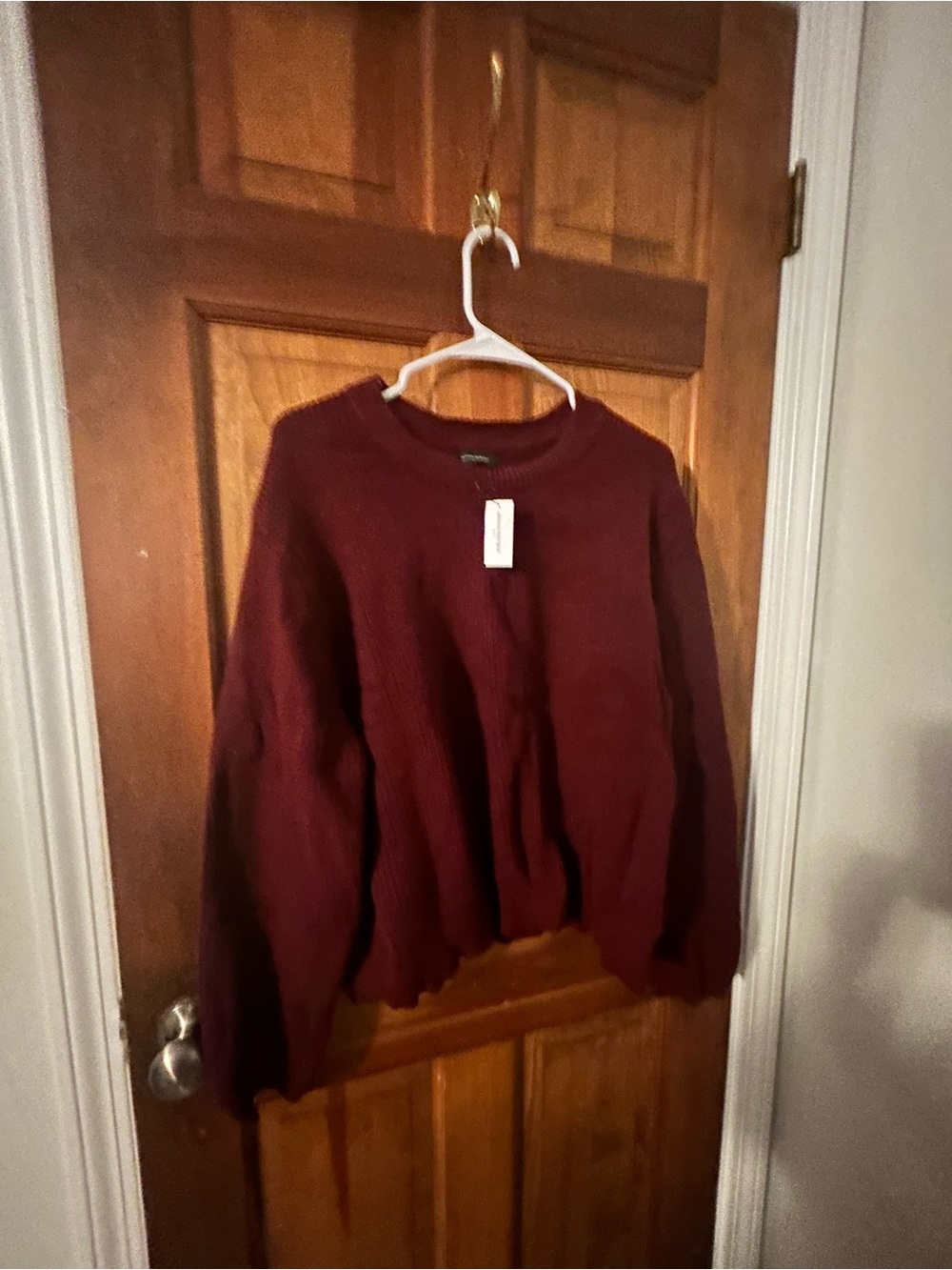 Banana Republic Women's Crewneck Sweater in Burgundy